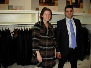 Fashion designer Mariana Razuk, a participant in the Men's Style project, visited Richmart's factory